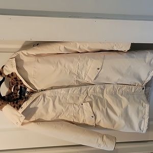 Regatta Great Outdoors Cream Winter Coat with Cheetah Hood